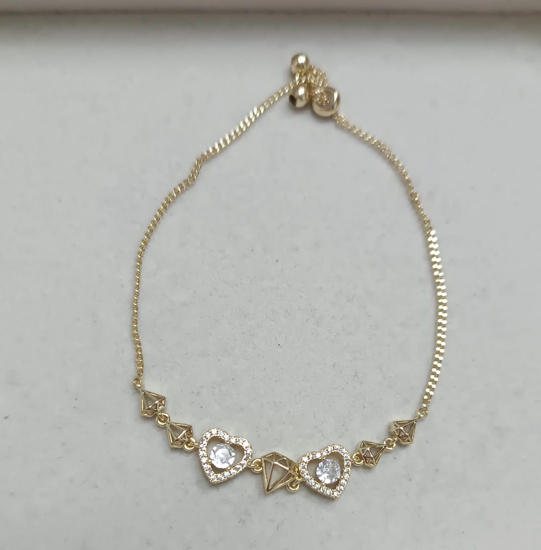 Pulseira Coracoes e Diamantes DCG0923