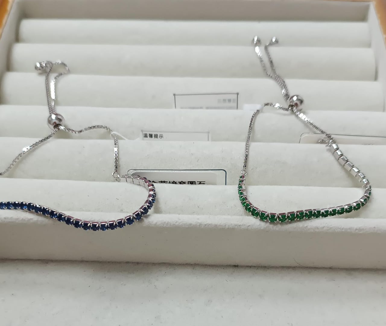 Pulseira Riviera Ajustavel em Prata 925 e diamante de alto carbono P0472