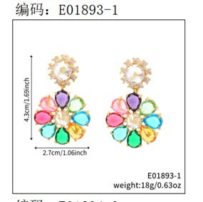 Brincos flores da primavera EBG0060