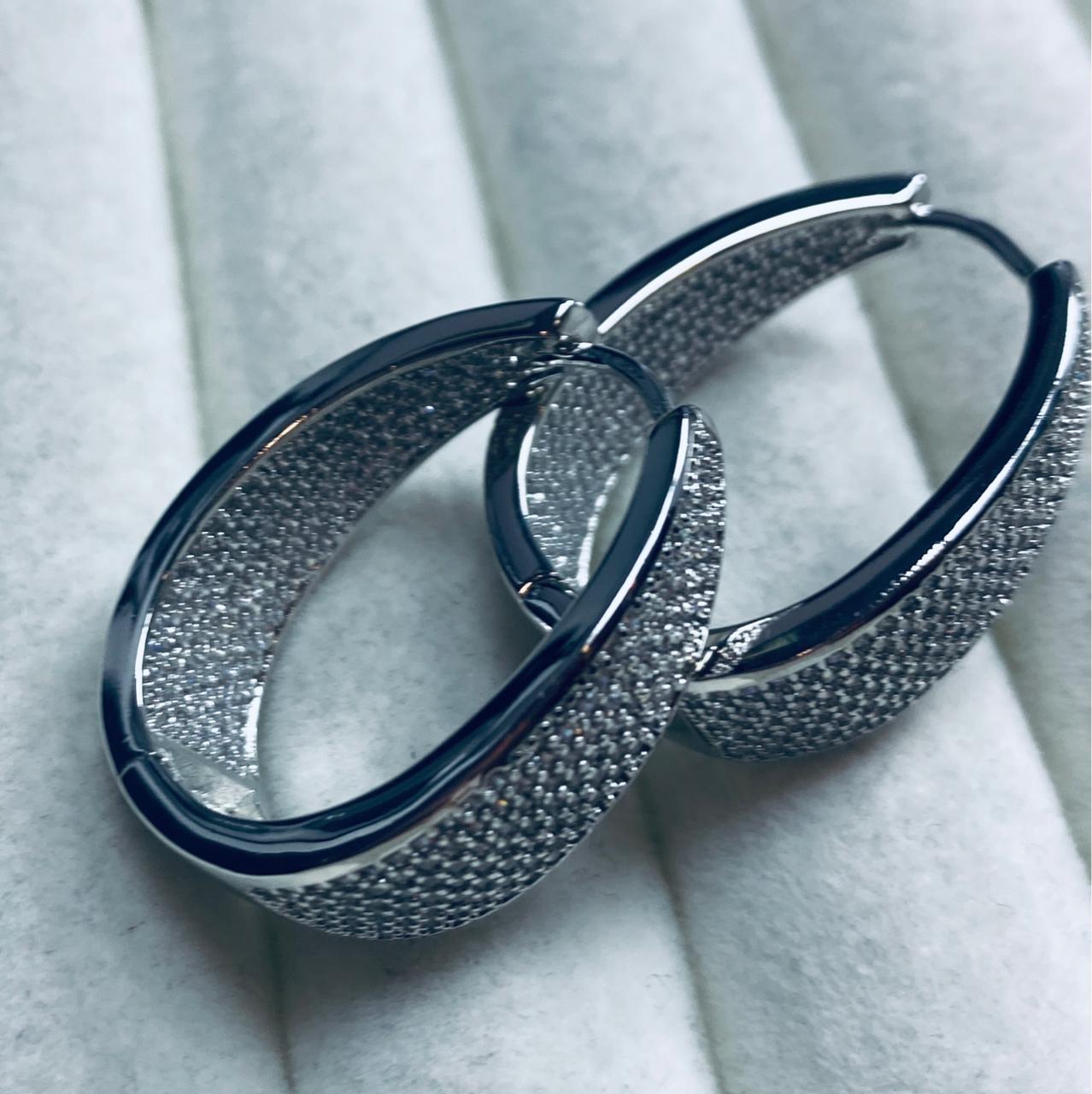 Brincos Argola Pave YE0001