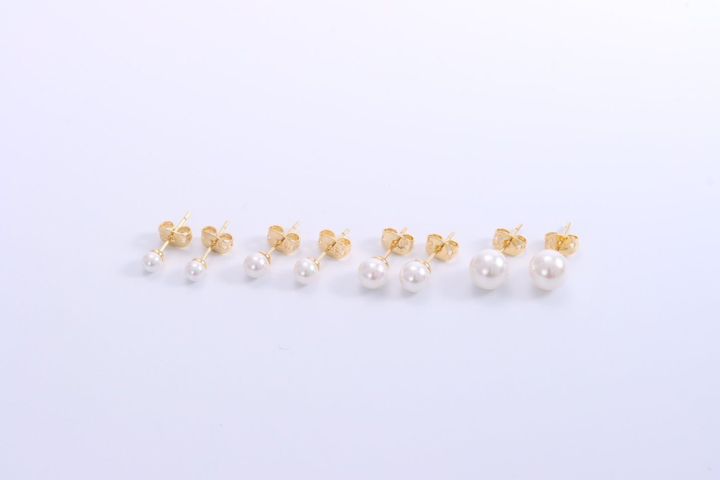 Brinco Solitario perola shell 6mm DCG0148