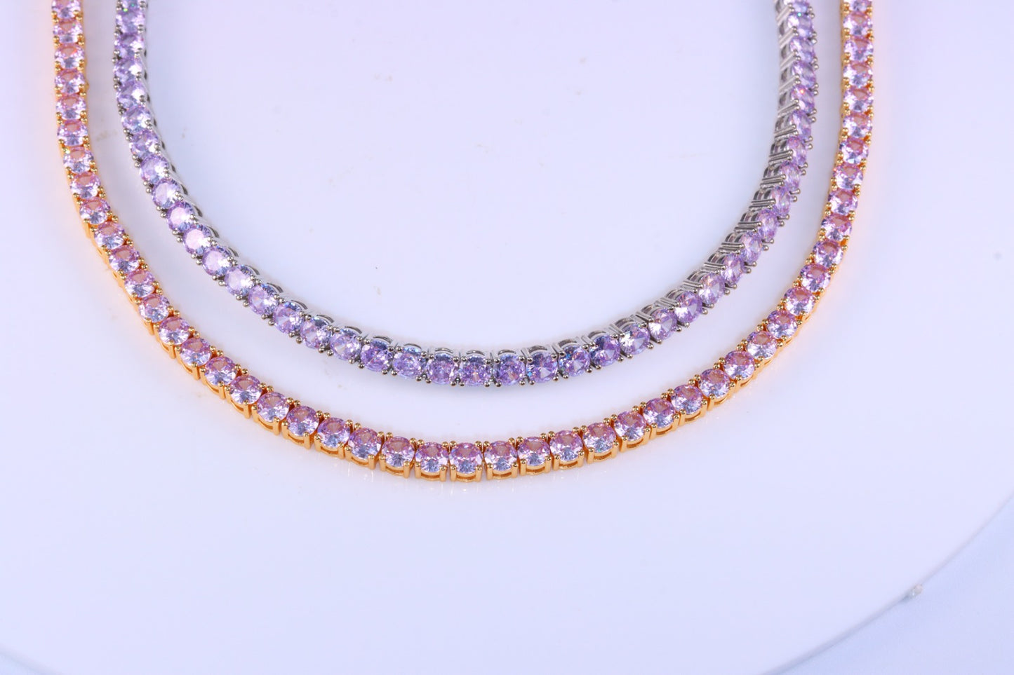 Colar Riviera 4mm Lavanda A0027