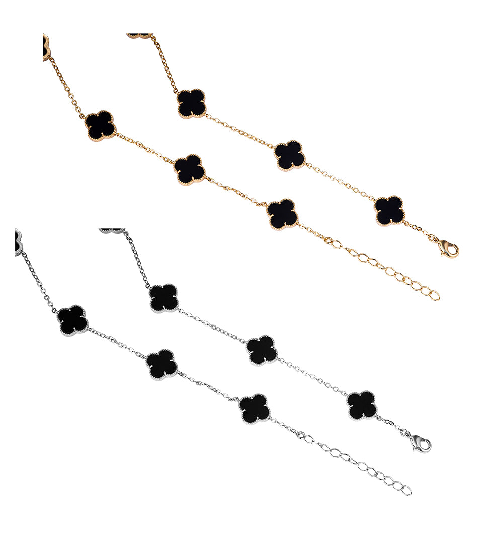 Colar longo Inspiracao Trevos Agata XYN101314-4