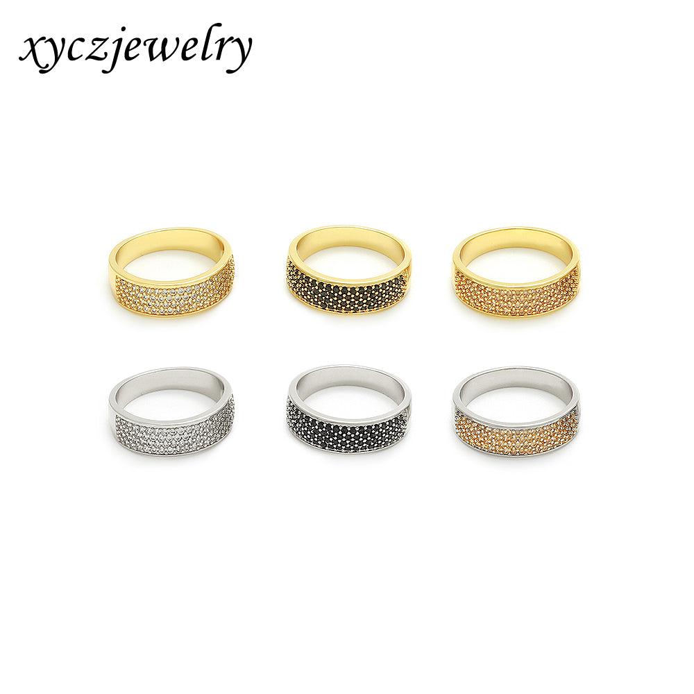 Anel Meia Aliança Luxo Larga XYS100497-2