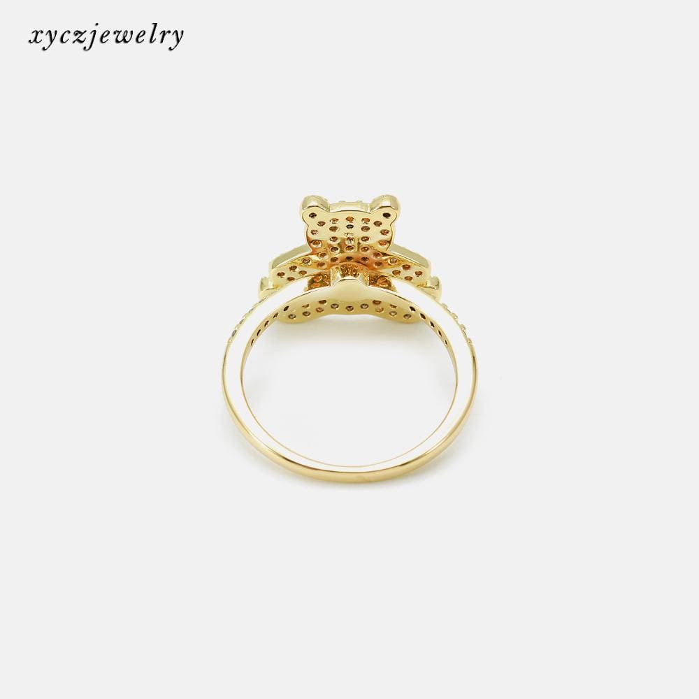 Anel urso cravejado no atacado