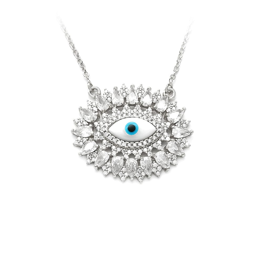 Colar Olho Grego Cravejado XYN100873