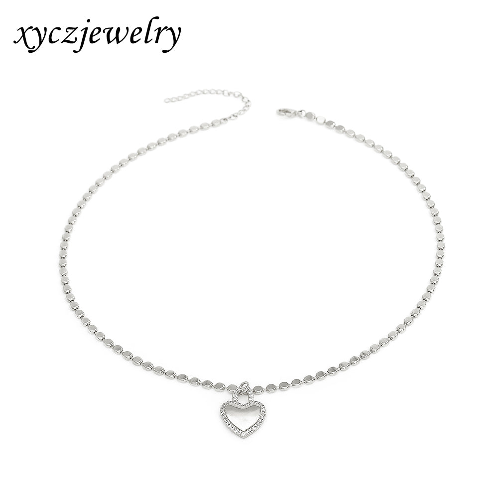 Colar Coração Cadeado XYN101041