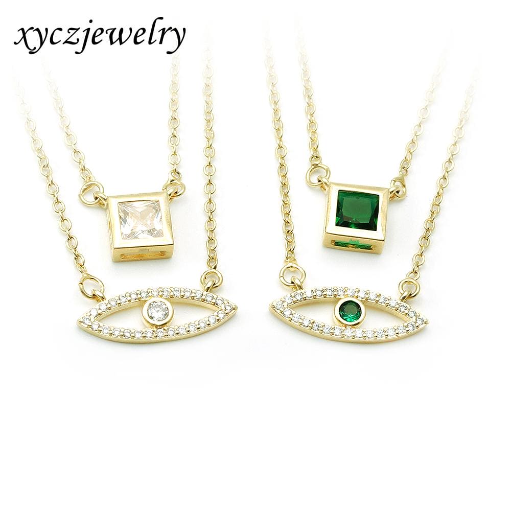 Colar Duplo Olho Grego XYN100930 项链