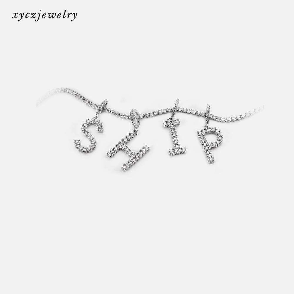 Pingente de letra inicial XYP101697 acessórios 配件