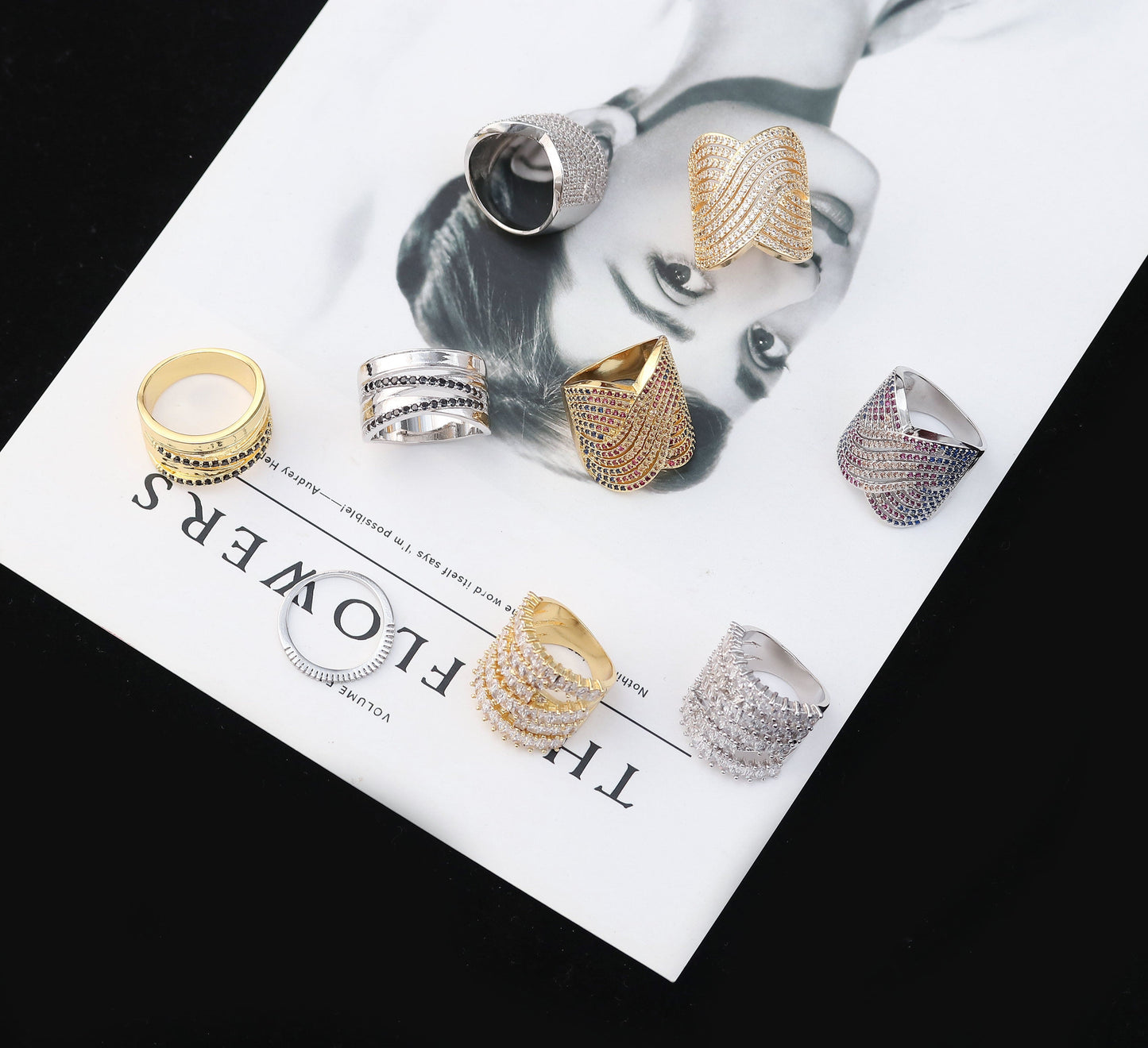 Anel Linhas Trançadas XYS100435 ring