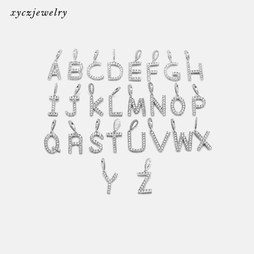 Pingente de letra inicial XYP101697 acessórios 配件