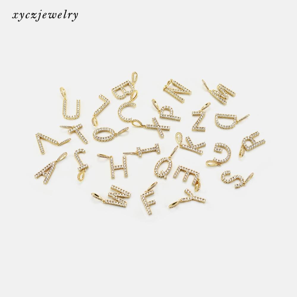 Pingente de letra inicial XYP101697 acessórios 配件