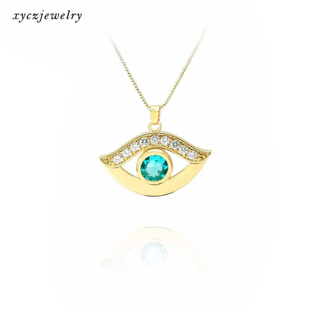 Colar Olho Pedra Verde XYS101053 VENDIDO SEPARADAMENTE