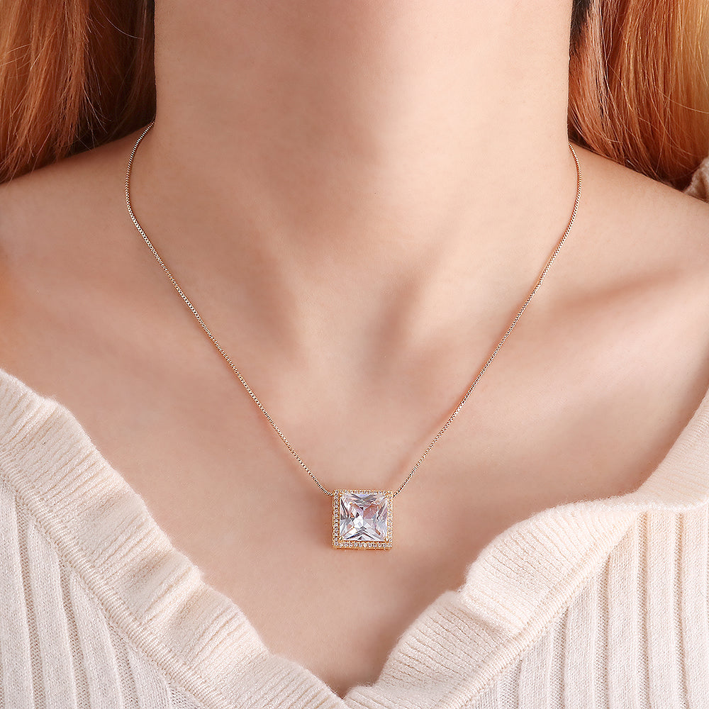 Colar Quadrado Delicado XYS100614