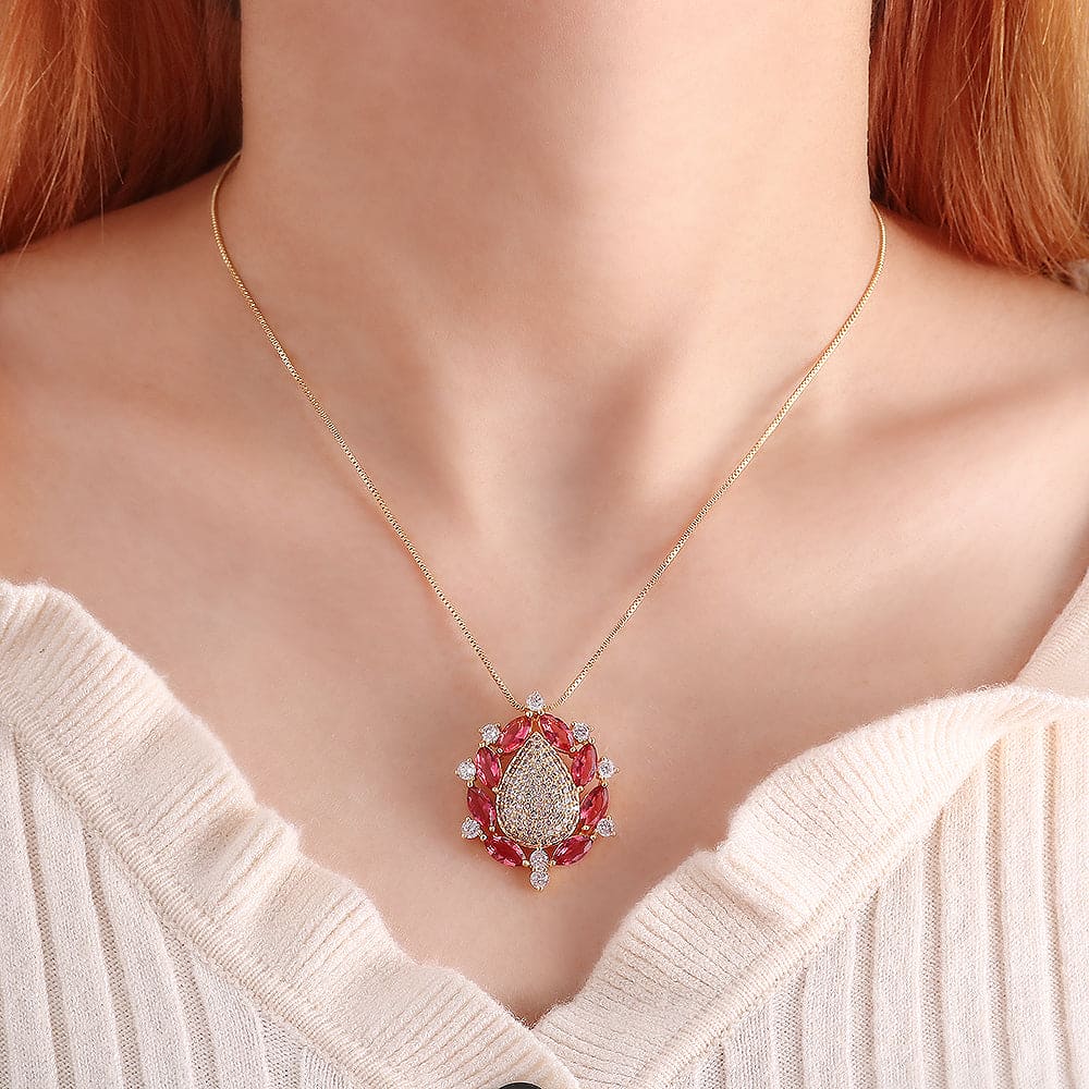 Colar Gota Luxo XYS100385