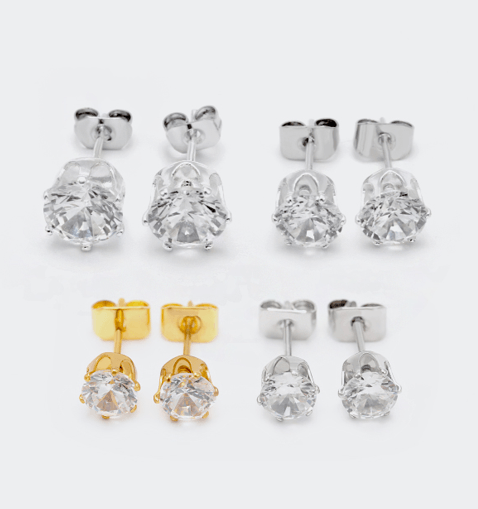 Brinco ponto de luz solitario XYE101309 earring 机压款式