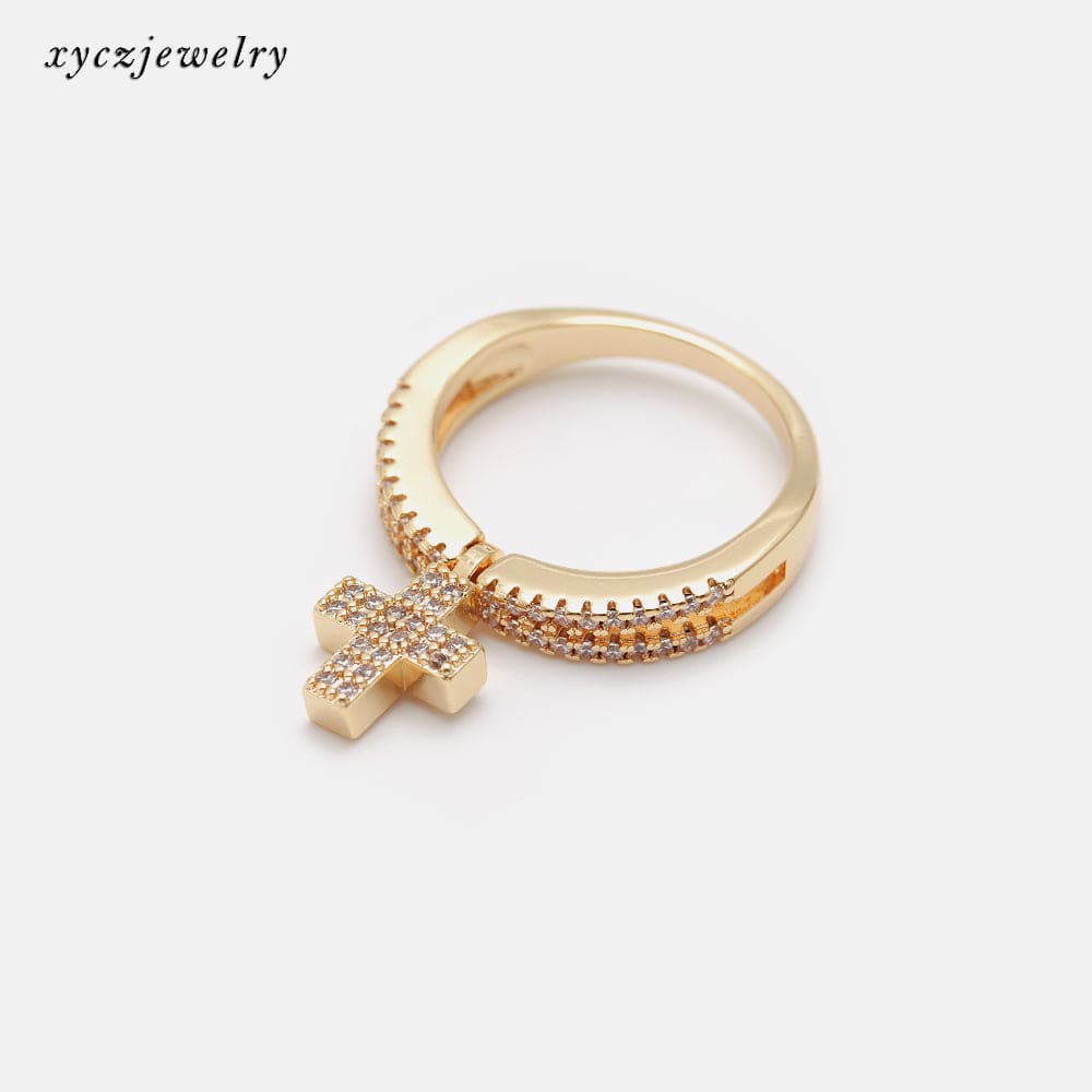 Brinco de Argolinha Cruz XYS100621