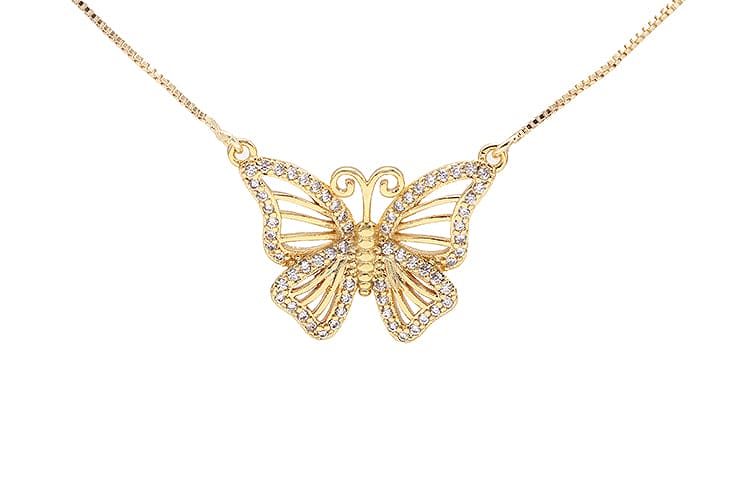 Colar com pingente de borboleta XYS100888