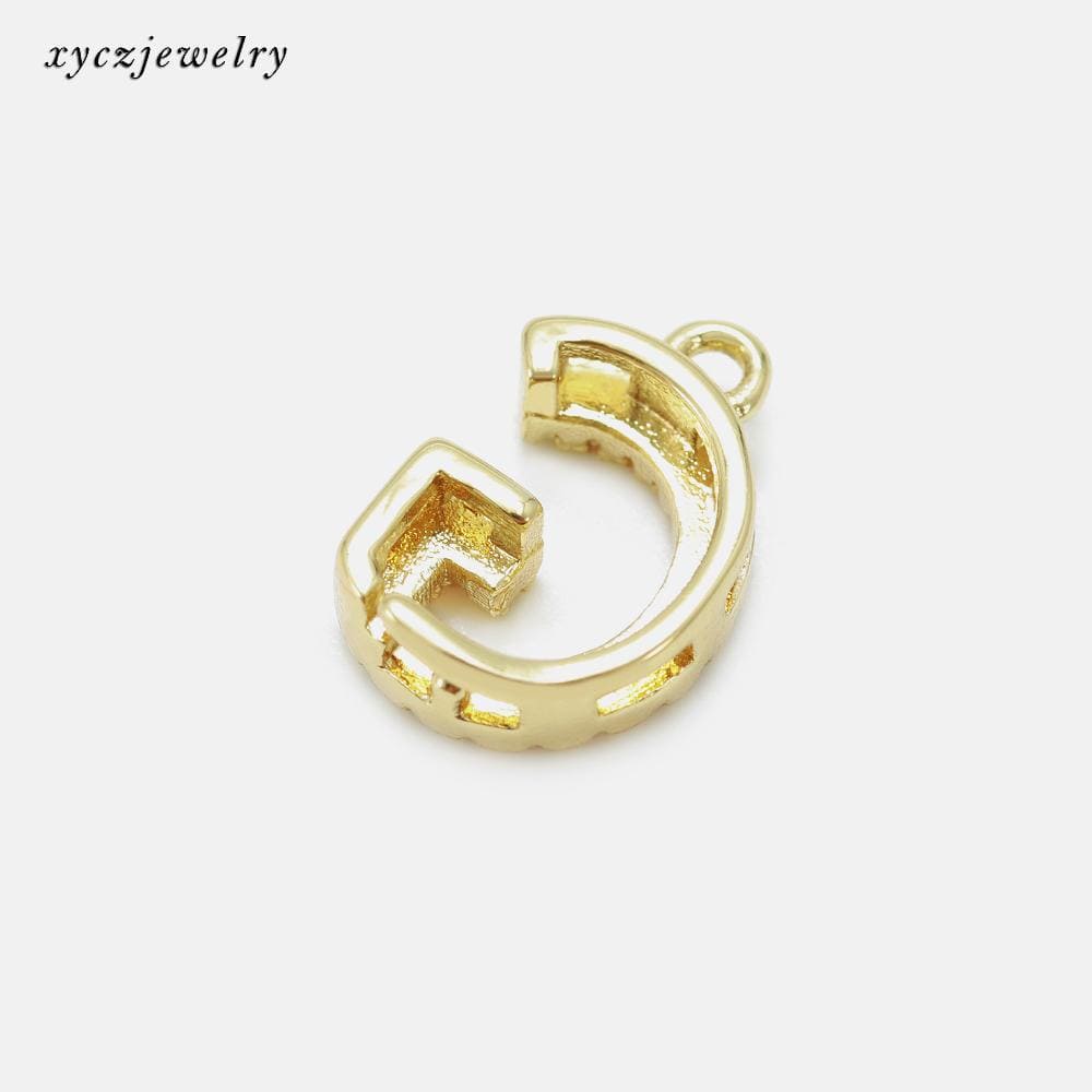 DIY Pingente letras iniciais A a Z cravejado XYEJ100462 VENDIDO SEPARADAMENTE