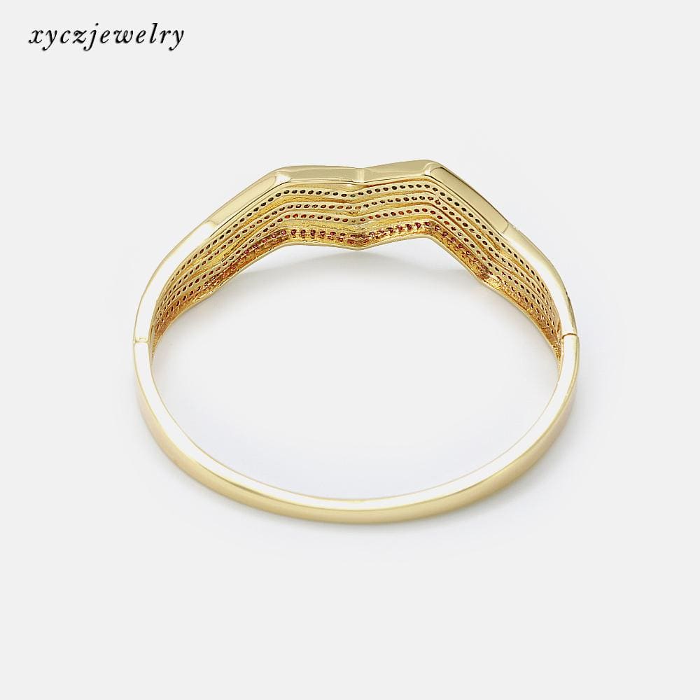 Pulseira Cravejada 5 linhas XYH100608