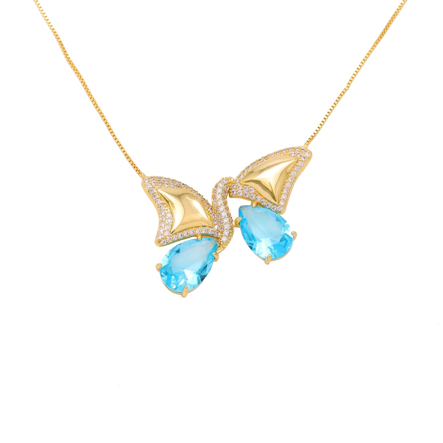 Colar Encontro Asas de Borboleta XYS101193