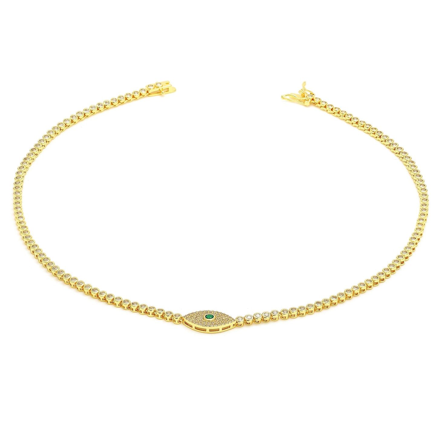 Colar Olho Grego Delicado A0057 necklace