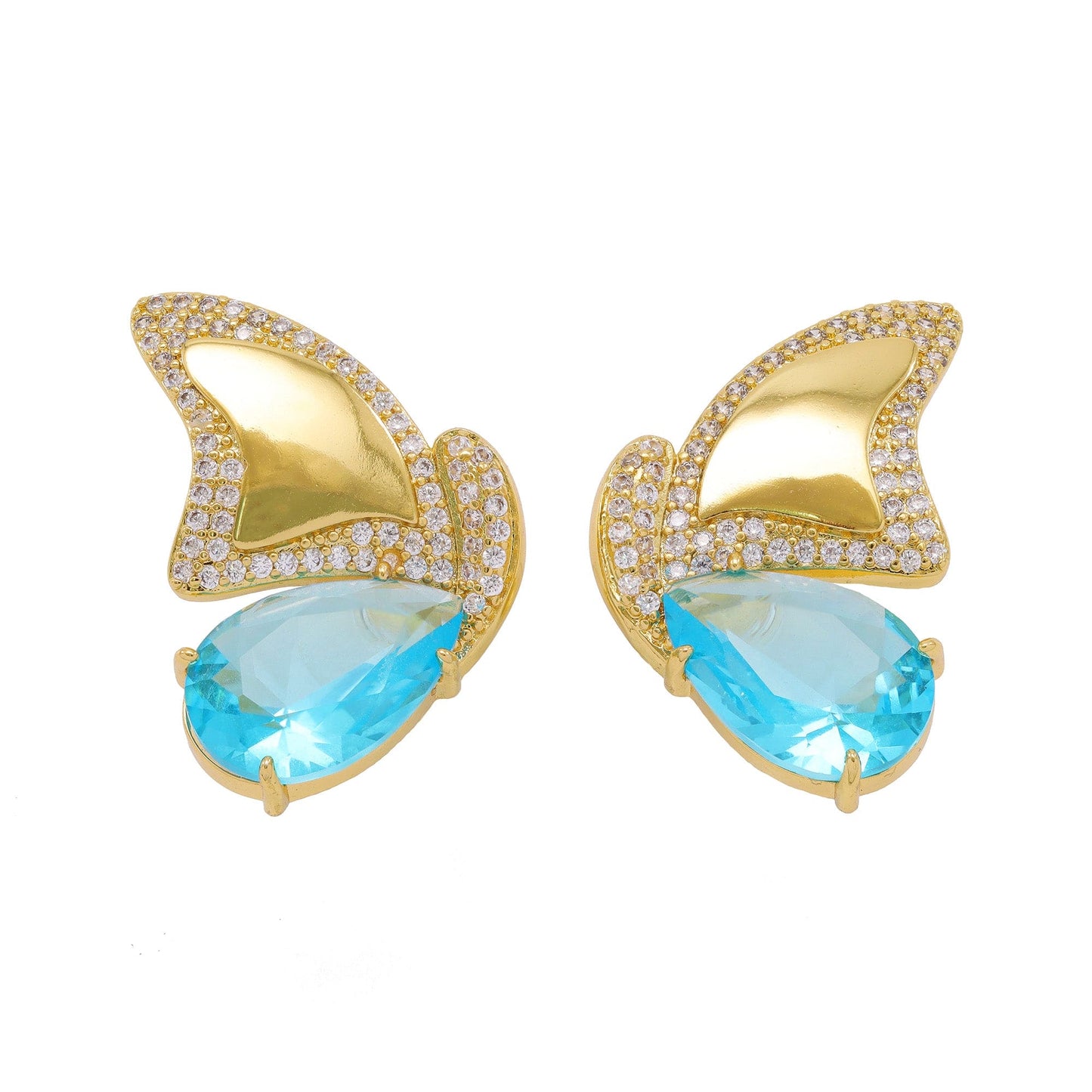 Brinco Asas de Borboleta e Gotas XYS101193