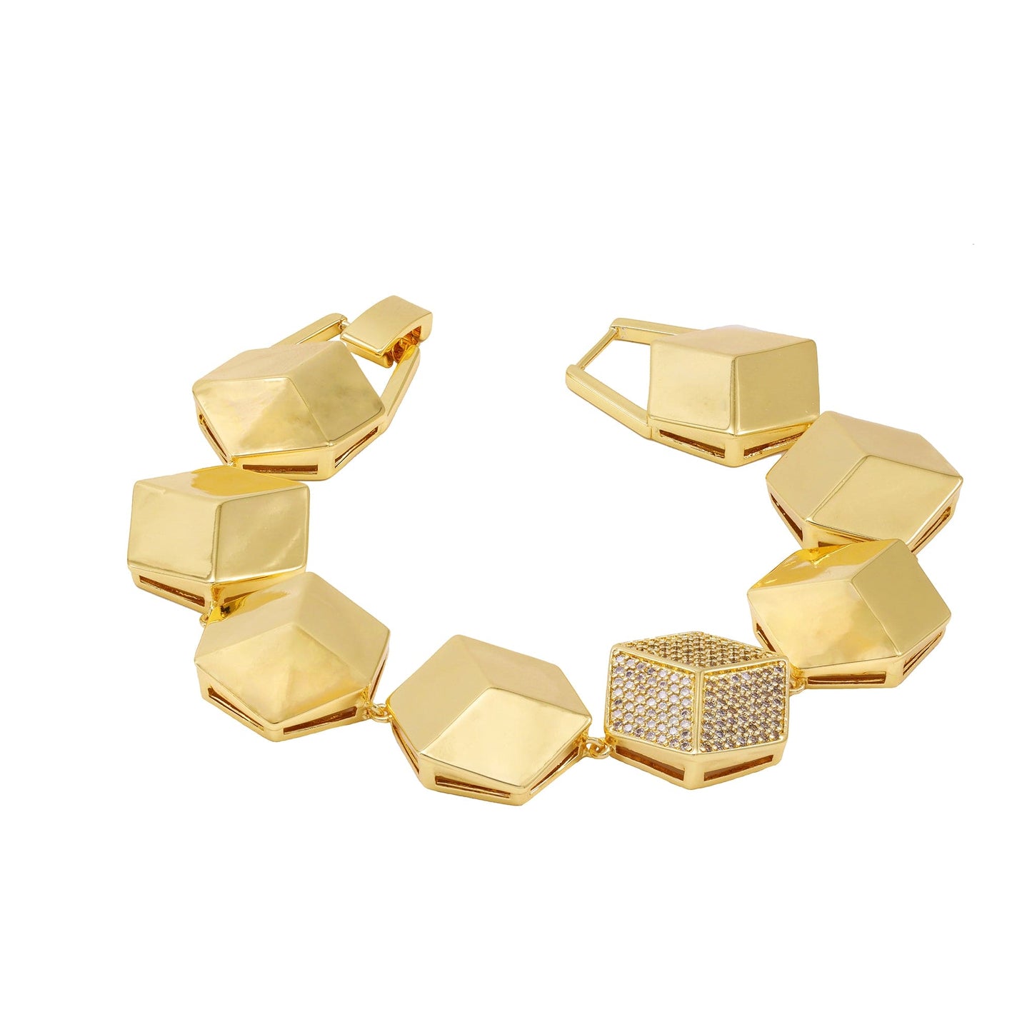 Pulseira Hexágono Luxo - XYH100902