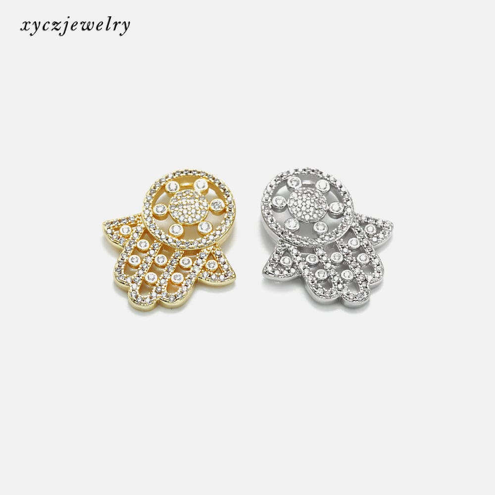 DESC Colar mão de Fátima XYP101131 吊坠+链条