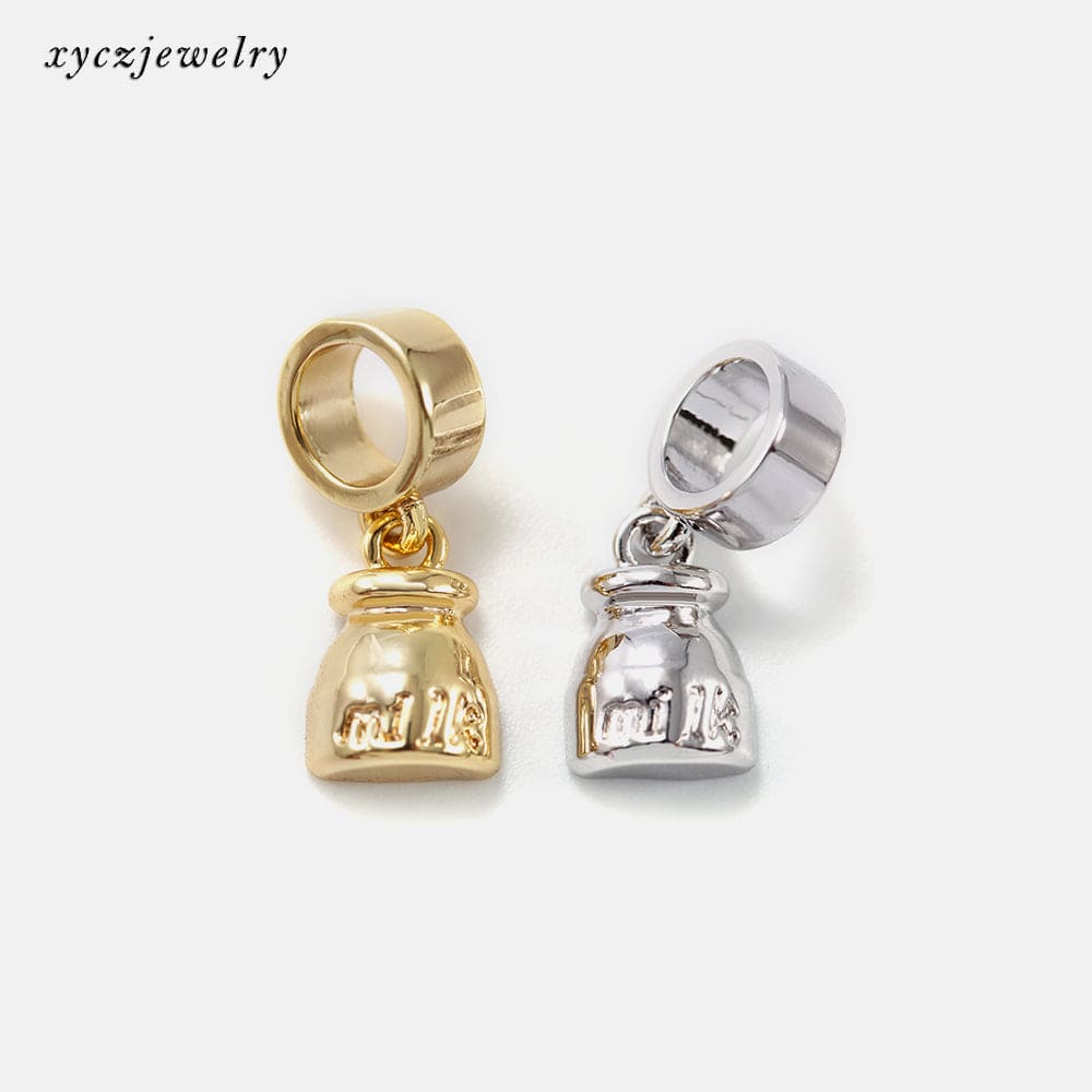 Berloque /Pingente Litro De Leite XYPJ100365 DIY配件 VENDIDO SEPARADAMENTE