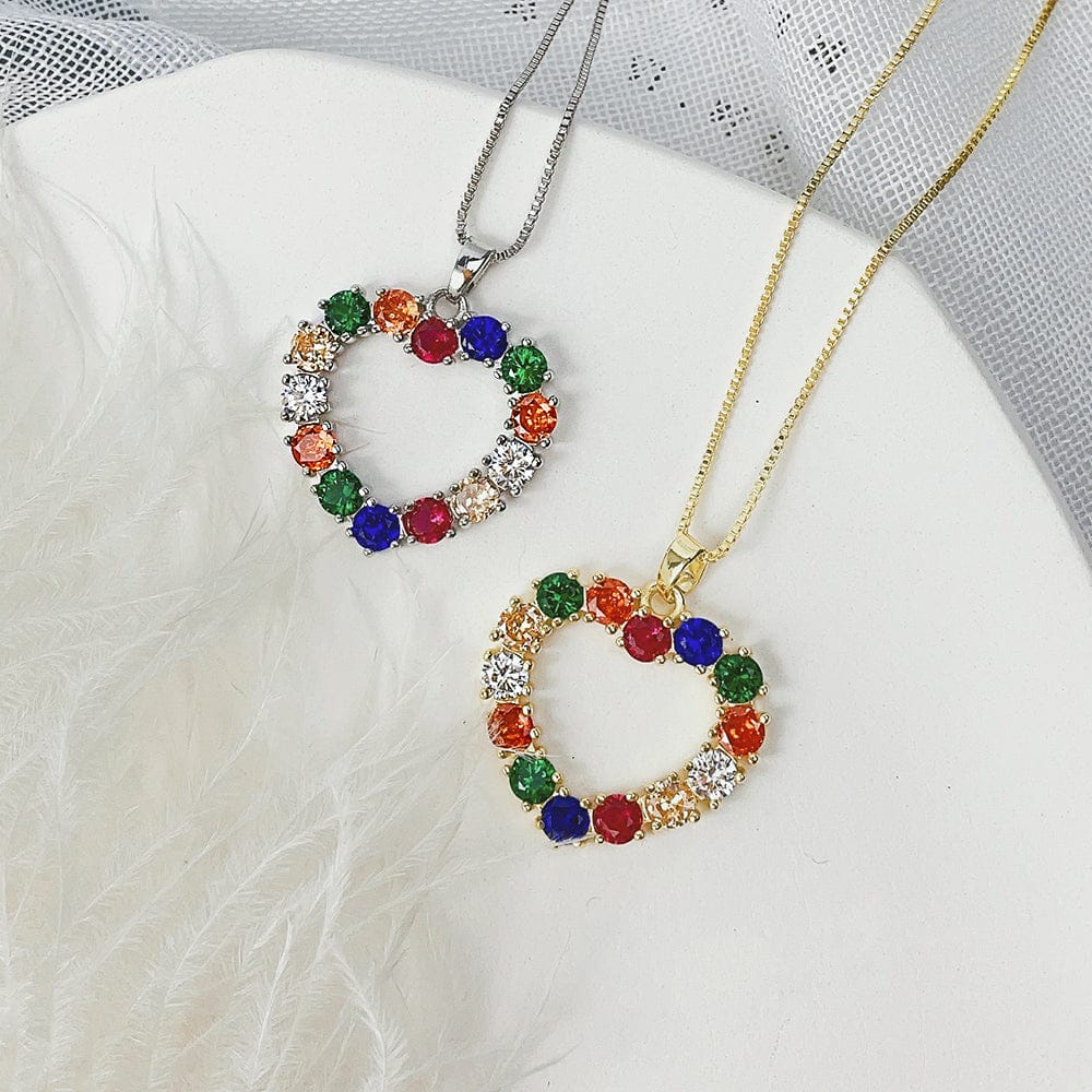 Colar Coração Guirlanda XYN100878