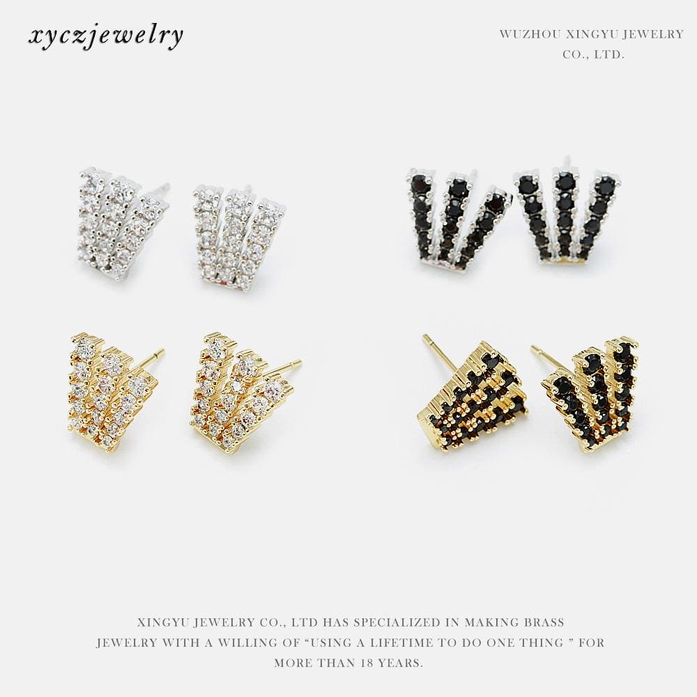 Brinco Cravejado 3 Linhas XYE102861