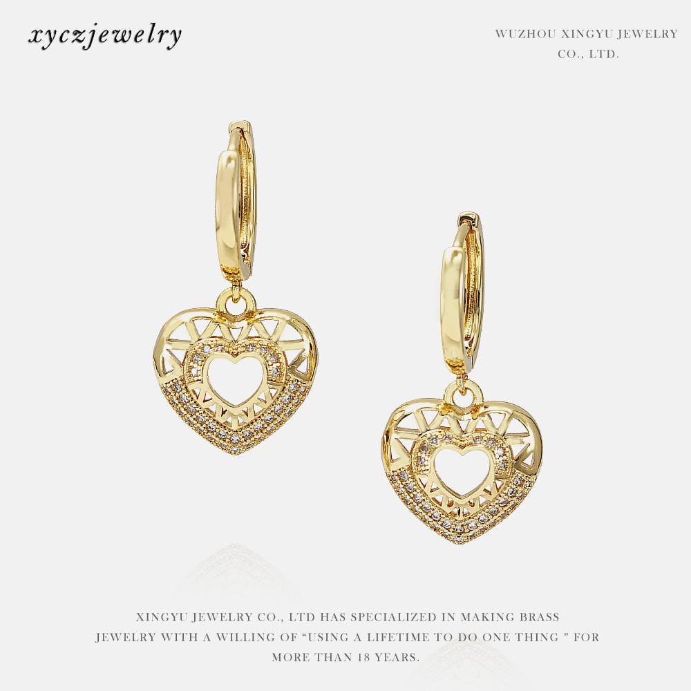 Brincos Coração XYS100975 VENDIDO SEPARADAMENTE