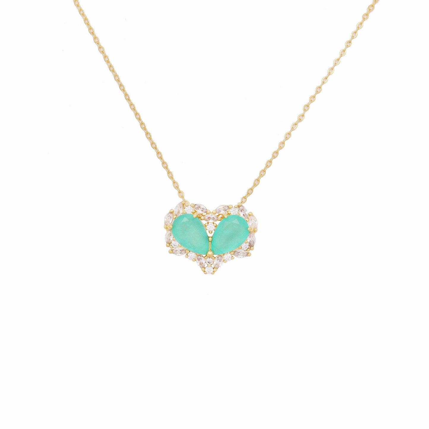 Colar Fusion Gotas com Ziconia Navetes XYS101169 necklace