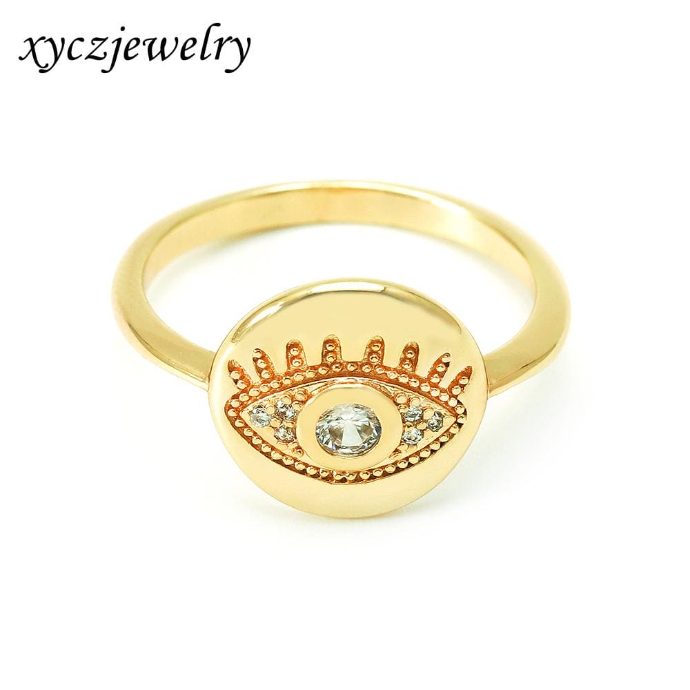 DESC - Anel Olho Grego Cravejado XYR102635