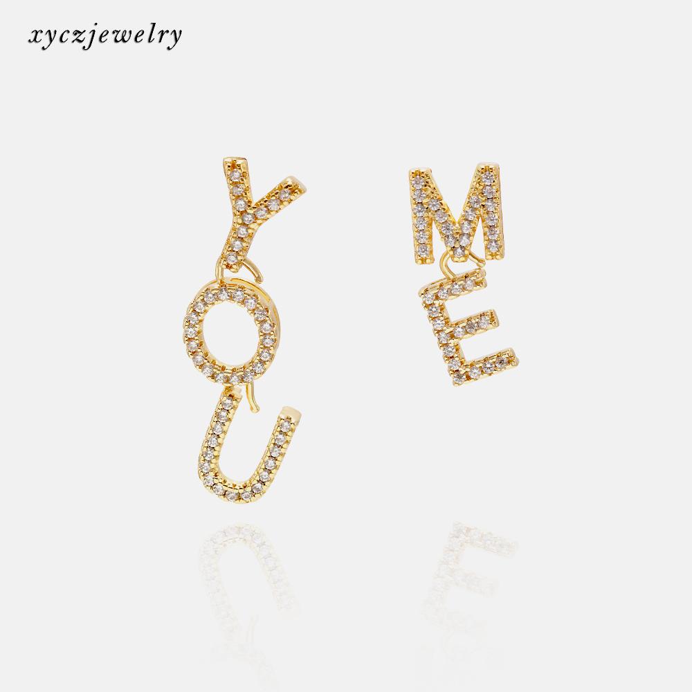 DIY Pingente letra inicial cravejado XYPJ100459 VENDIDO SEPARADAMENTE