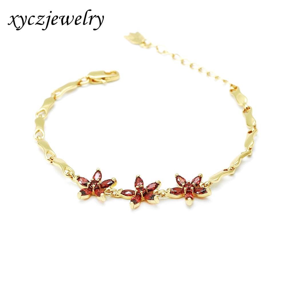 Pulseira Flor Triplo Luxo SL06 手链