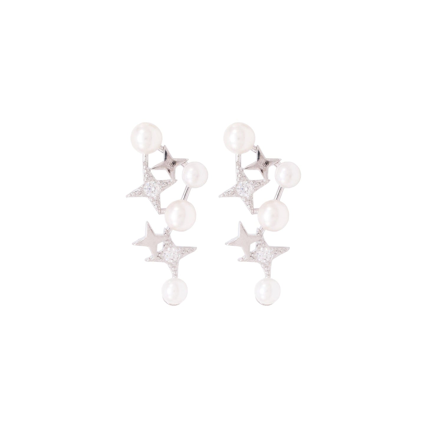 DESC-Brinco Estrela e Pérola XYE104573 earring