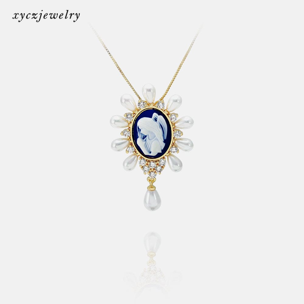 Colar espelho mágico XYN100365 吊坠+链条