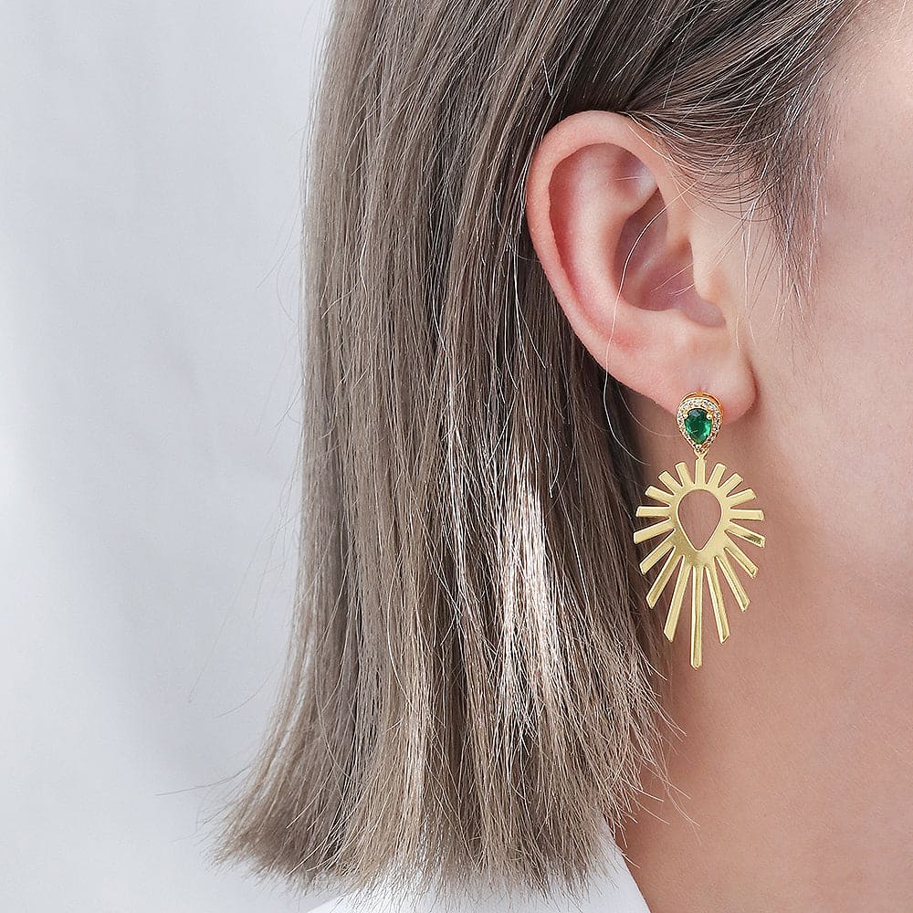 Brinco Gota e Folha XYE104388 earring