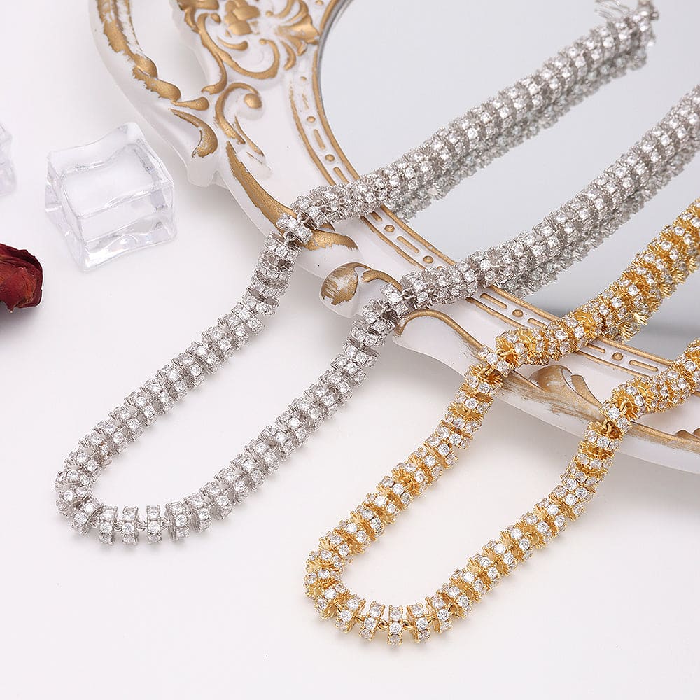 Colar Riviera Rondele 40cm A0043