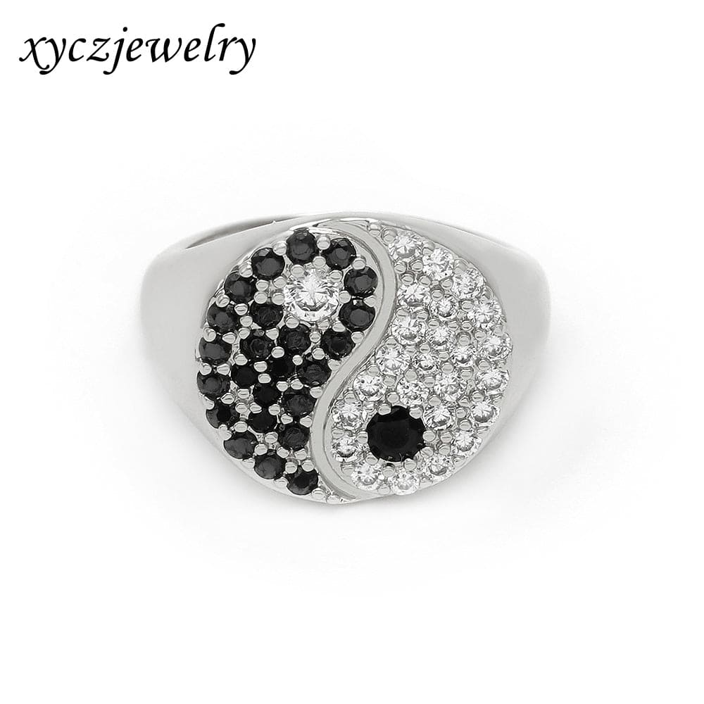 Anel Yin Yang Cravejado XYR103372
