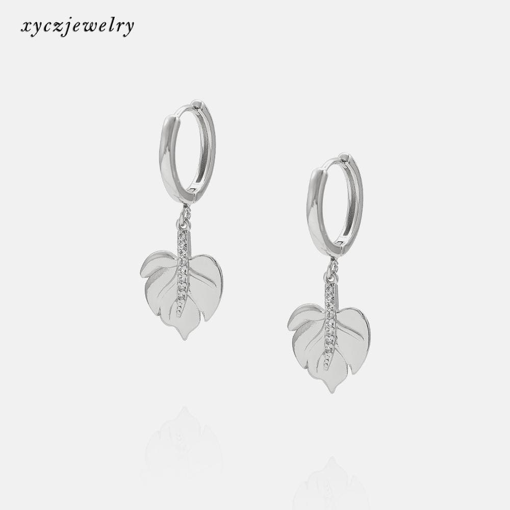 Brinco Argolinha Folha XYE103496