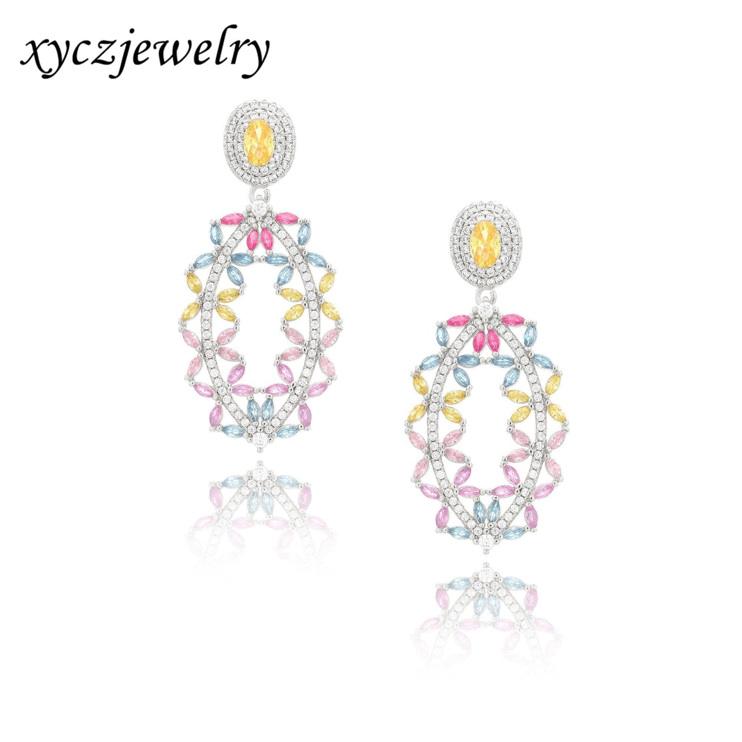 DESC-Brinco Navetes Mix de Cores Luxo XYE104436