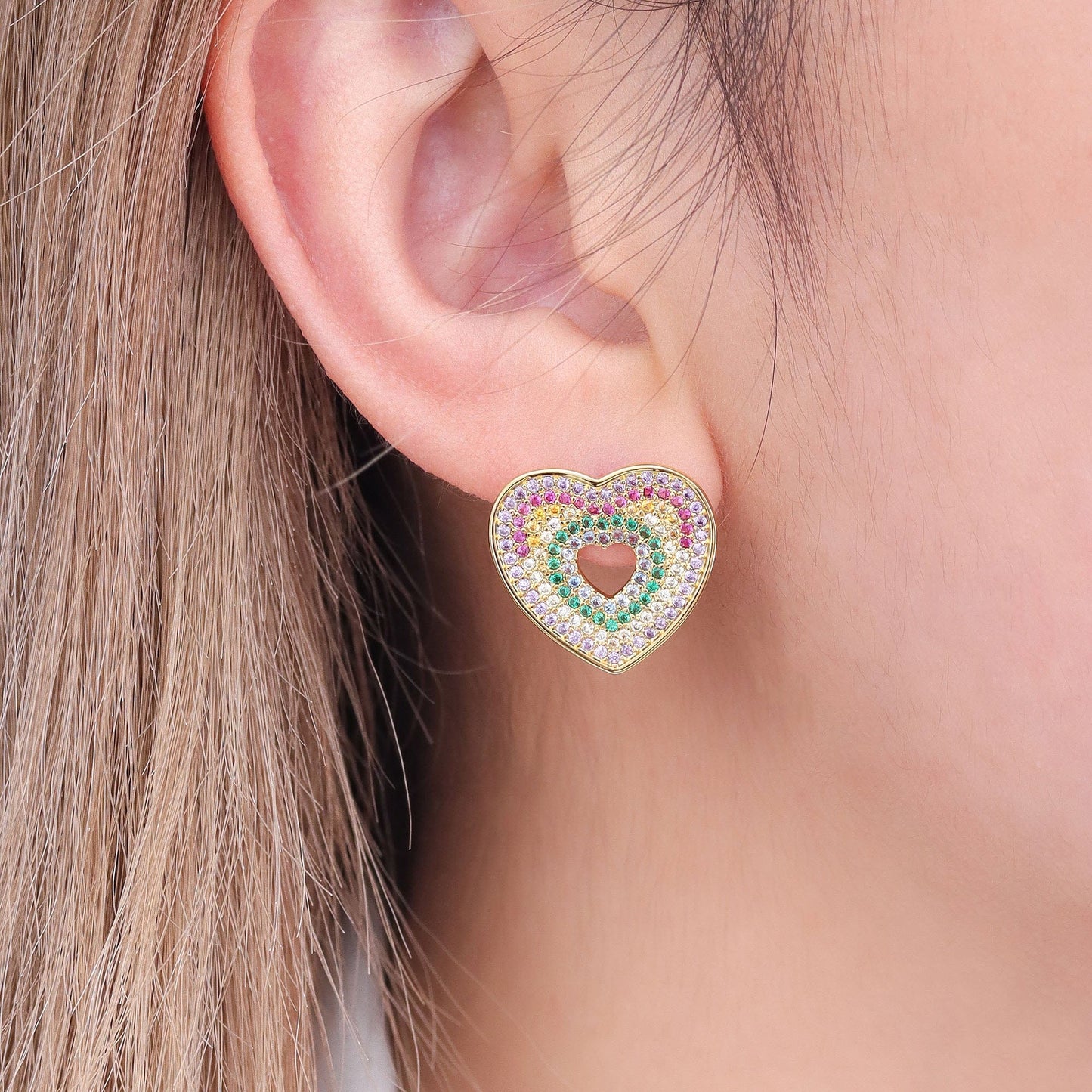 Brinco Coração Luxo XYS101128