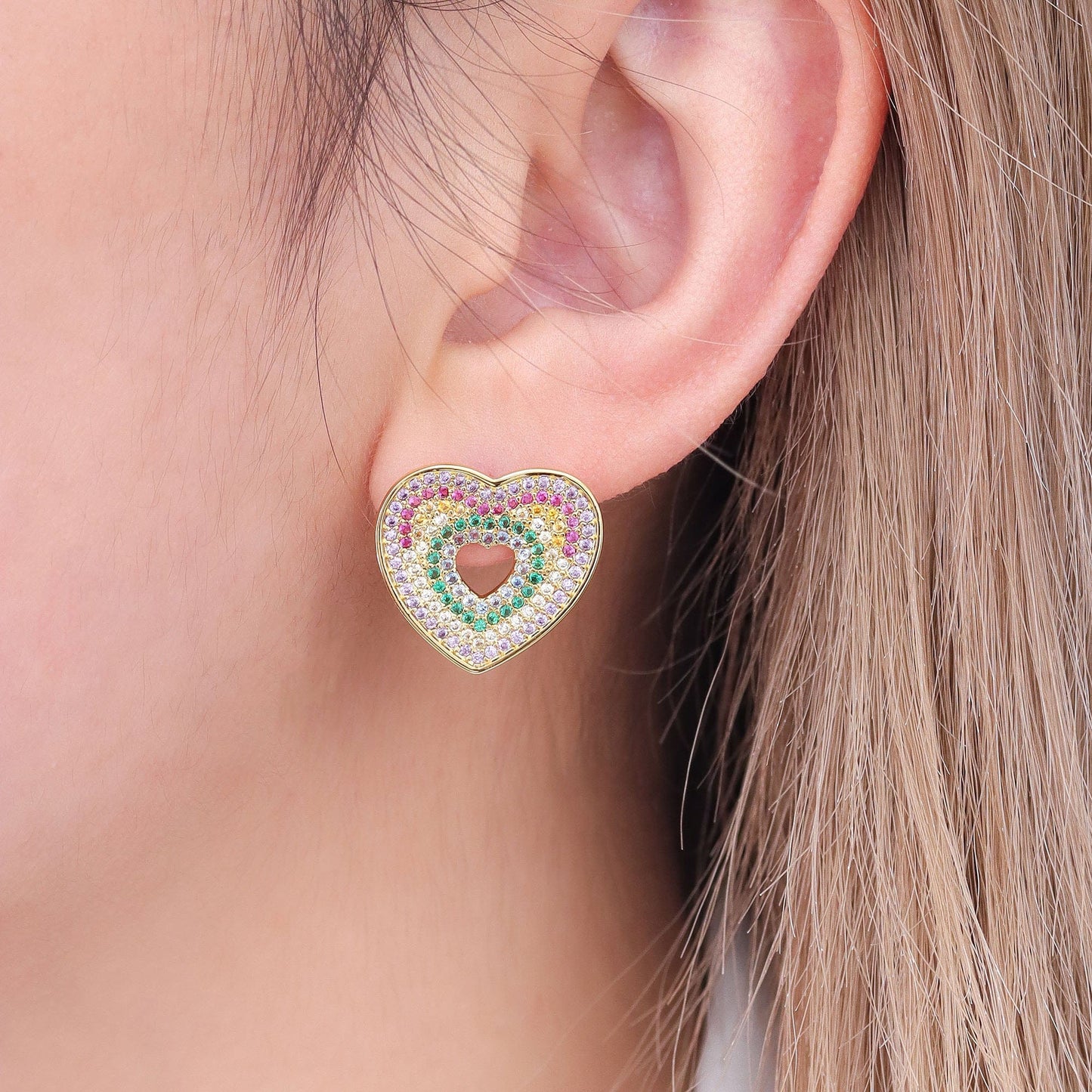 Brinco Coração Luxo XYS101128