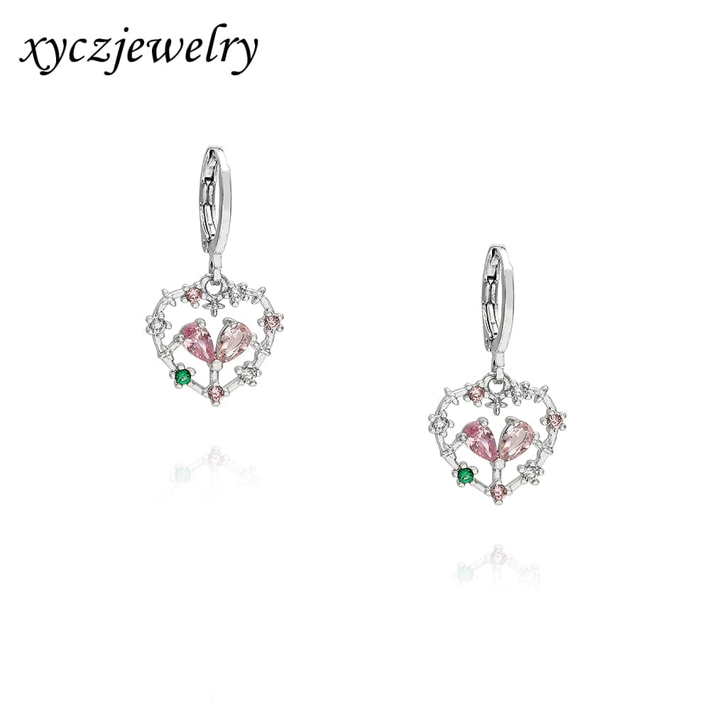 Brinco Coração Pétalas XYE104243