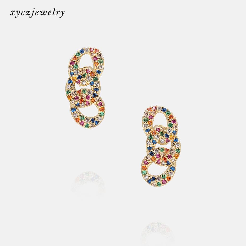 DESC - Brinco Aros Entrelaçados XYE103152