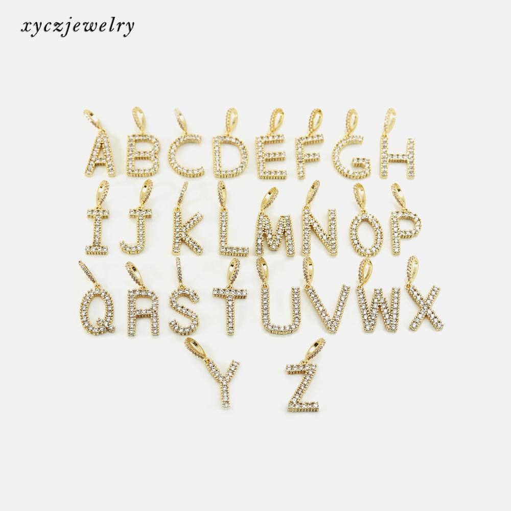 Pingente de letra inicial XYP101697 acessórios 配件