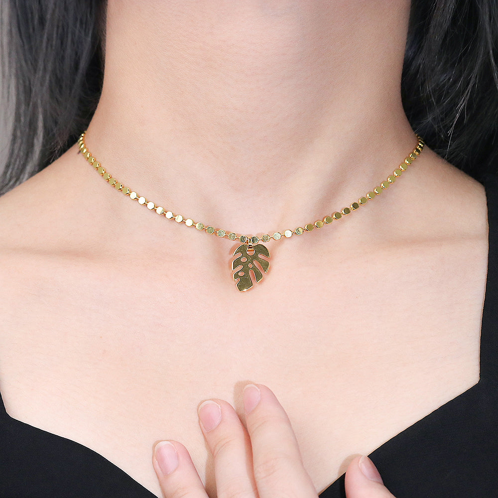 Colar Choker Folha XYN101042